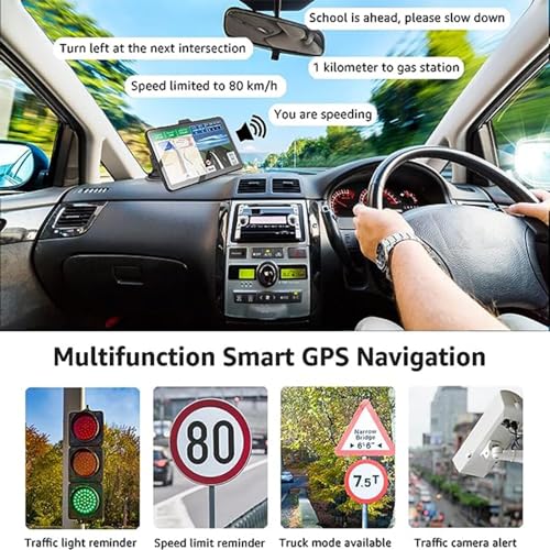 GPS Navigator for Car Truck RV- Navigation System 9 Inchs Touchscreen Navigator with 2025 US/CA/MX Maps, Free Lifetime Upd...