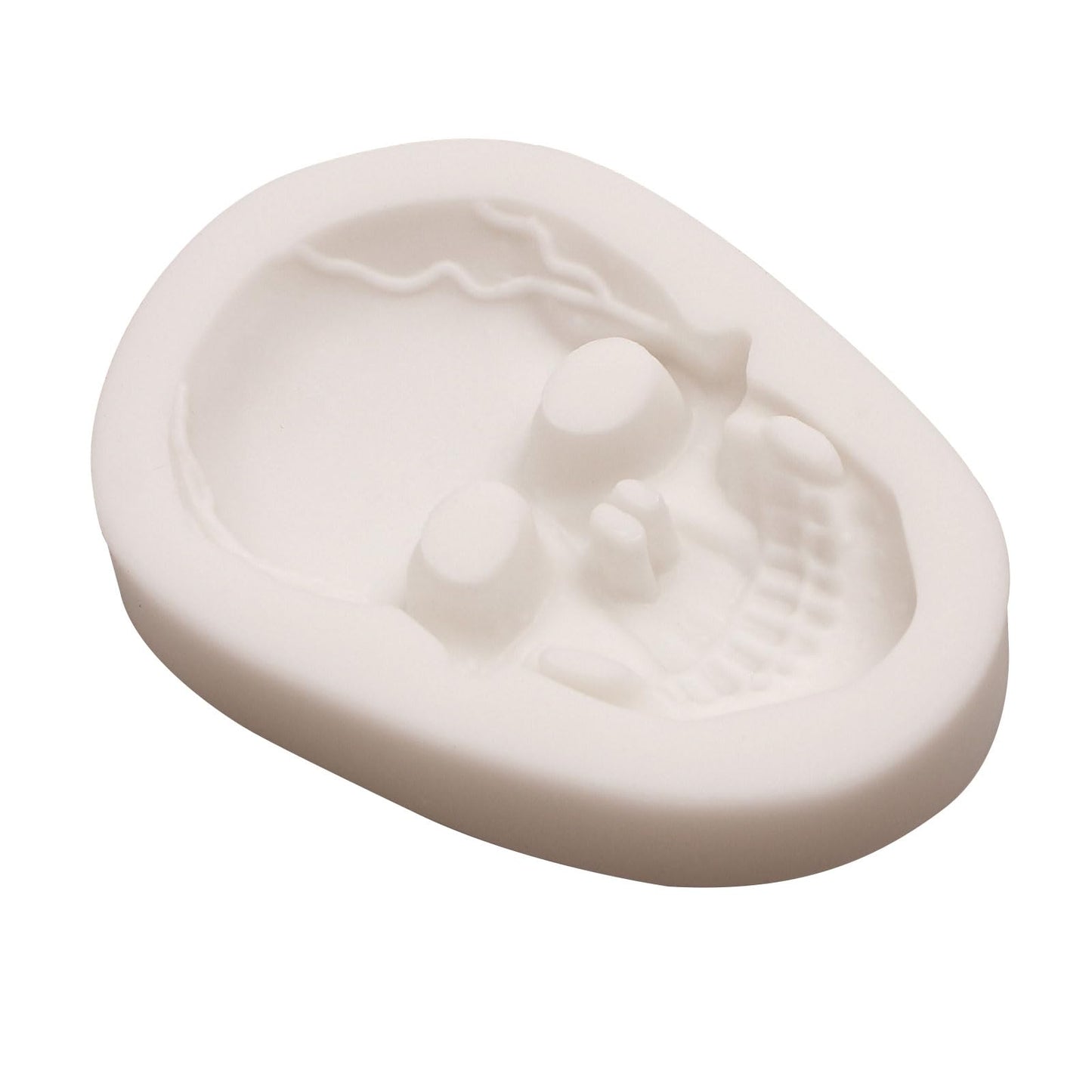 Skulls Silicone Mold Halloween Skull Molds for Baking Skeleton Silicone Mold for Cake Decoration Topper Chocolate Candy Cake Pop Popsicle Polymer Clay Crafts Set of 2