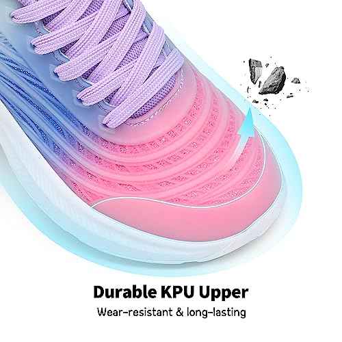DREAM PAIRS Girls Boys Shoes Kids Lace up Tennis Sparkle Glitter Athletic Running Sneakers
