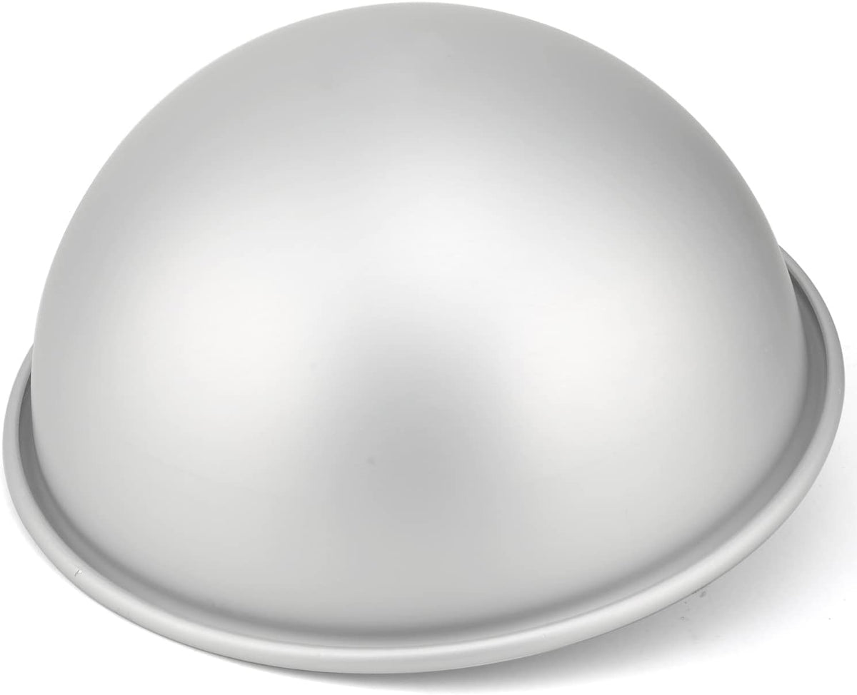 6 Inch Dome Cake Pan, DIY 3D Half Football Soccer Shaped Hemisphere Cake Mold, Aluminum Alloy Cake Molds Nonstick Baking Tools