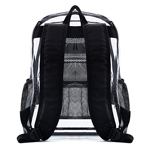 Vorspack Clear Backpack - Heavy Duty PVC Transparent See Through Backpack for College & Workplace