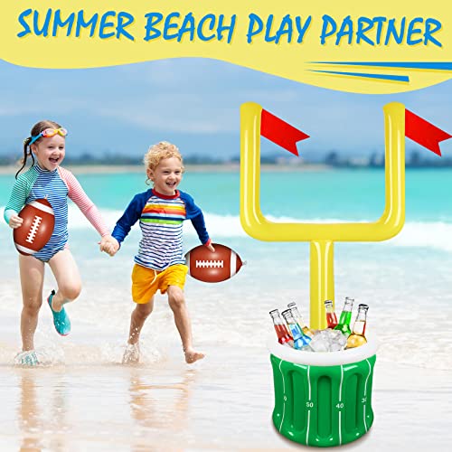 Zhanmai Large Football Inflatable Drink Cooler Inflatable Serving Bar Food Container Drink Holder for football Party Suppl...