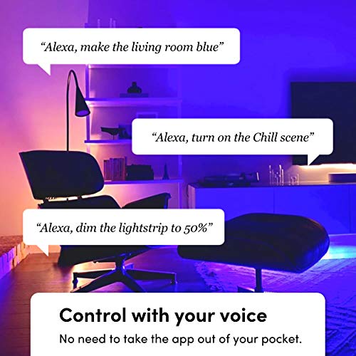 LIFX Smart WiFi Light Strip 6.6ft (Polychrome Multicolor, 8 Addressable Zones) Cuttable & Extendable Up to 32.8ft, Works with Alexa, Google Home & Siri, LED Strip Kit with Controller & Power Supply
