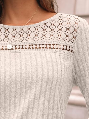 LILLUSORY Womens Long sleeve Sweaters Shirts Fall Tops