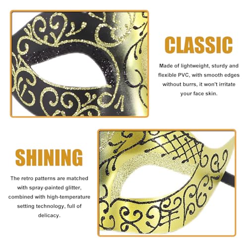 Ralleyfun Masquerade Mask for Women Men Couple Masks for Ventian Halloween Carnival Mardi Gras Party Supply