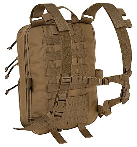 KRYDEX Tactical Expandable Backpack Molle and Tactical Chest Rig Combo Coyote Brown