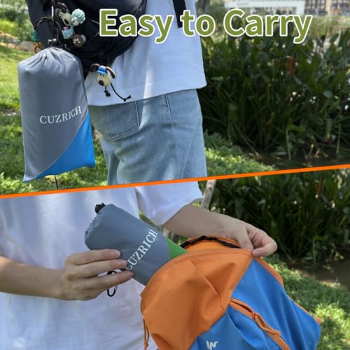 Pocket Beach Blanket Small Foldable Picnic Mat Portable Lightweight Camping Tarp Tent Blankets Washable Rug Quick Dry Comp...