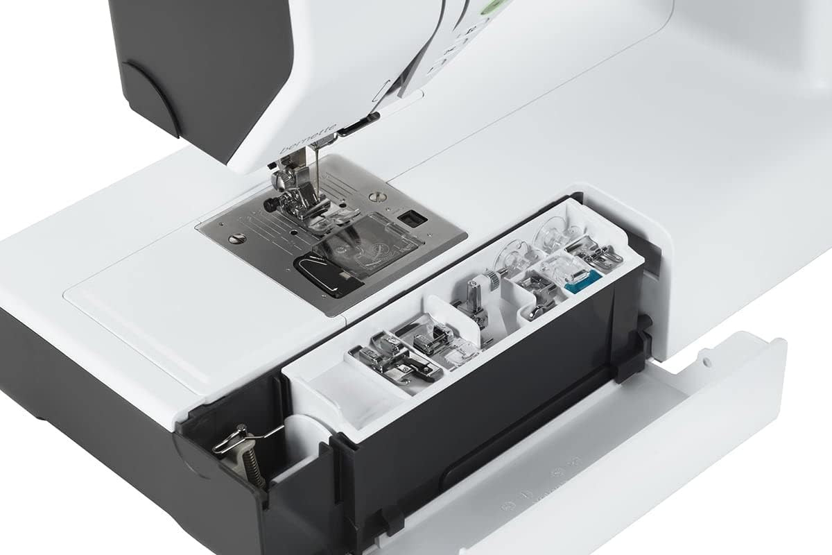 Bernette B79 Computerized Sewing and Embroidery Machine with 5-Inch Color Touchscreen, Multi-Function Knobs, 4 LEDs, and 230mm Sewing Space