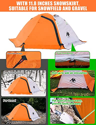 AYAMAYA 4 Season Backpacking Tent and Double Hammock Underquilt