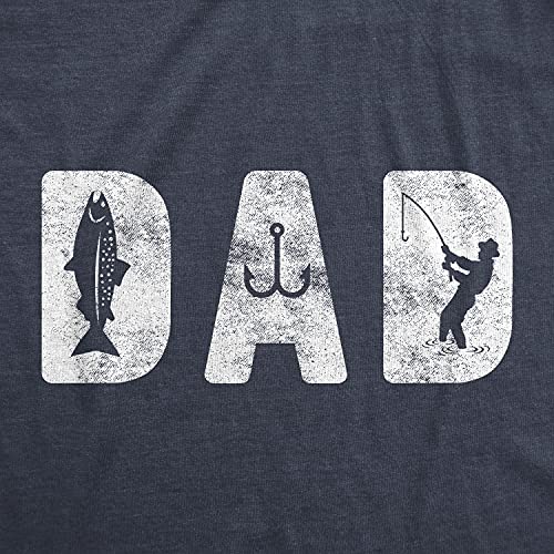 Crazy Dog Dad Fishing Shirts Funny Father's Day Reel Cool Dad Papa Grandpa Tees