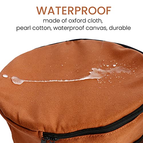 Alomejor Picnic Storage Container, Large Capacity, Camping Tableware Organizer, Durable Round Design, Water-Resistant, for...