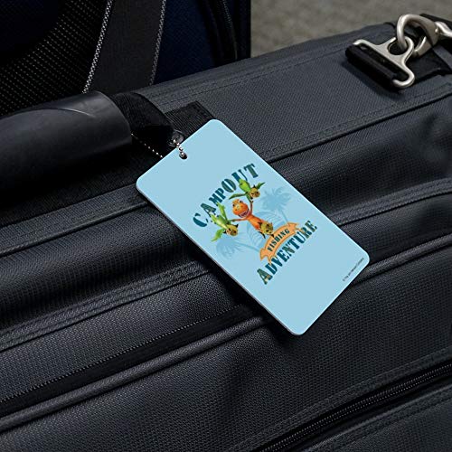 Campout Fishing Adventure Dinosaur Train Luggage Card Suitcase Carry-On ID Tag