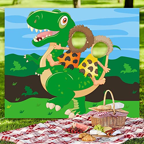 Ride Tyrannosaurus Rex Dinosaur Decorations Banner Backdrop Background Photo Booth Props Tropical Multi