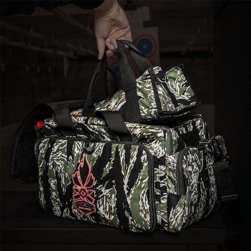 GRITR & Fieldcraft Survival Tactical Range Bag for Handguns and Ammunition | Shoulder Duty Military Style Duffle Bag for S...