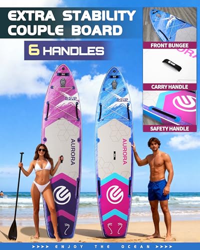 ESUP 11’6 ×34" Extra Wide Paddle Board Inflatable with Premium Sup Board Accessories, Extra Stable Stand Up Paddleboards f...