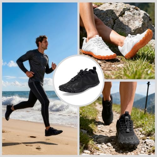 Hike Barefoot Shoes Womens Men Footwear,Pro-Healthy&Non-Slip Water Shoe for Women Men, Wide Toe Running Shoes Boots Sneake...