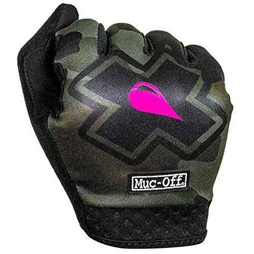 Muc Off Camo MTB Gloves, Premium, Handmade Slip-On Gloves for Bike Riding - Breathable, Touch-Screen Compatible Material