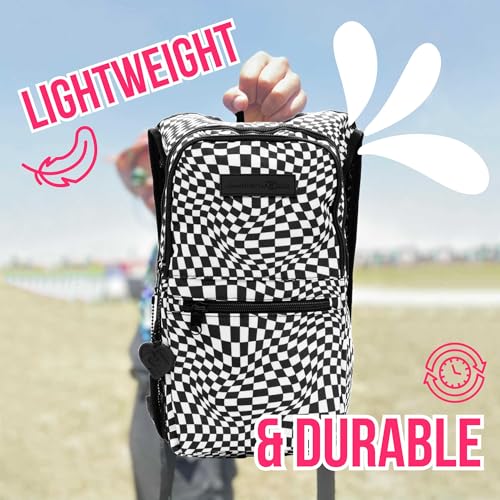 Kandies World Reflective Festival Hydration Pack - 2L Hydropack for Raves, Hiking, Biking, Running, and More (with Anti-Th...