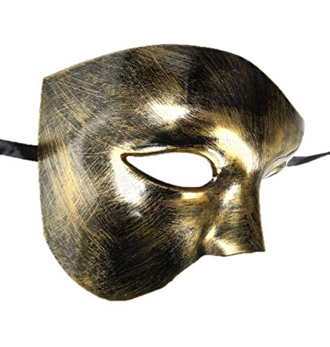 Awlsyj Mens Masquerade Mask - Greek Roman Venetian Party Mask for Halloween Mardi Gras