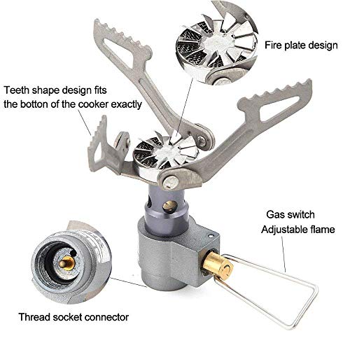 BRS Outdoor BRS-3000T Ultra-Light Titanium Alloy Miniature Portable Picnic Camping Gas Cooking Stove Portable Ultralight B...