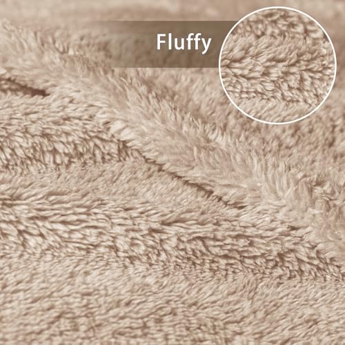 Exclusivo Mezcla Soft Fleece Throw Blanket for Couch, Super Soft Velvet Plush Fleece Blankets, Fuzzy Cozy and Warm for Win...