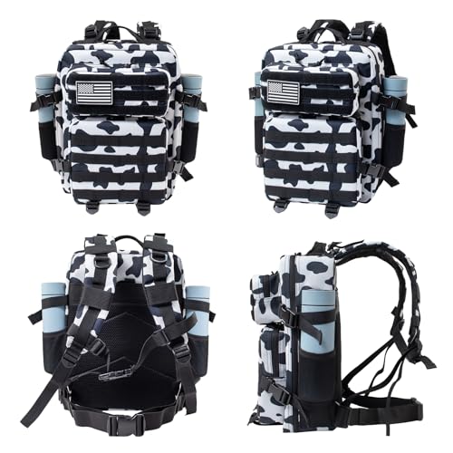 CtopxCone 25L Small Military Tactical Backpacks For Men Camping Hiking Trekking Daypack With Bottle Pouch Bug Out Bag Lage...