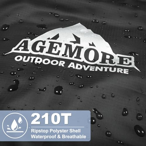 AGEMORE Cotton Flannel Sleeping Bag for Adults, Lightweight XXL Cotton Sleeping Bag for Camping Backpacking or Hiking, Wat...