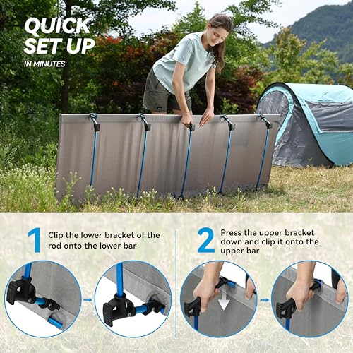 MARCHWAY Ultralight Folding Tent Camping Cot Bed, Portable Compact for Outdoor Travel, Base Camp, Hiking, Mountaineering, ...