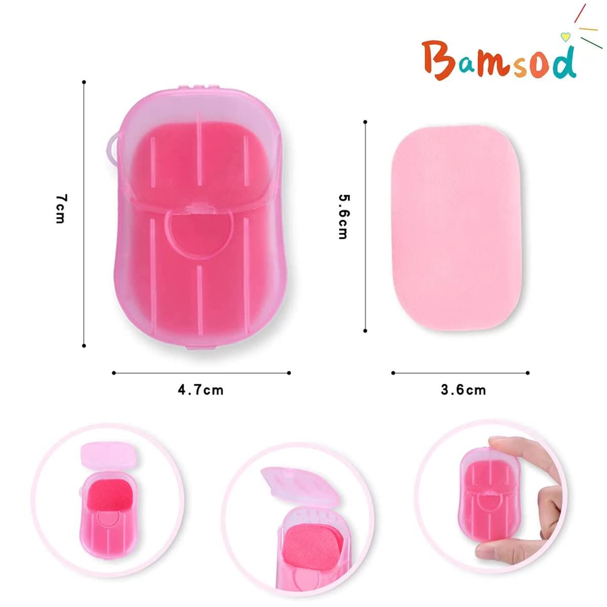 Bamsod 12 Boxes (240 Sheets) Mini Hand Soap Sheets Soap Paper Sheets Portable Disposable Travel Scented Bath Slice Sheet Foaming Paper Soap Confetti Slide Flakes for Travel and Outdoor