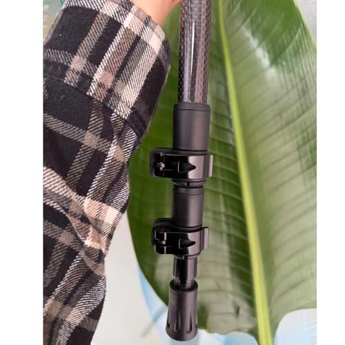 2-Pieces 3K 100% Carbon Fiber Trekking Poles Ultra Strong Lightweight Collapsible Hiking Poles with EVA Foam Grips & Quick...