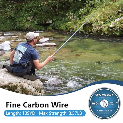 THKFISH Tenkara Rod Kit 24T Carbon Fiber Telescopic Tenkara Fishing Rod Combo with Carrying Case Fishing Line and Flyfishi...