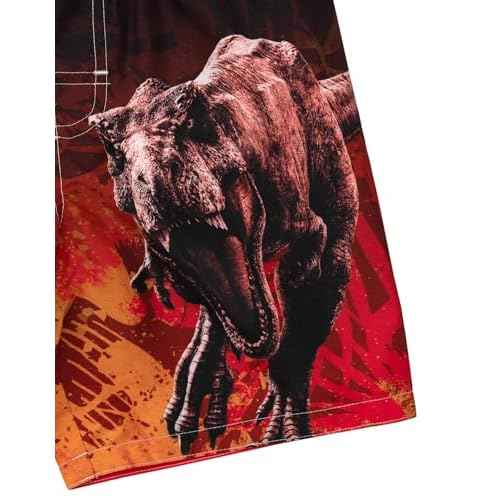 Jurassic World Park Dinosaur UPF 50+ Swim Trunks Little Kid Sizes (4-7-8)