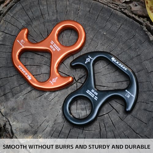 S.E.PEAK 30kN/35kN/40kN Rescue Figure 8 Descender Climbing Gear Downhill Equipment Rigging Plate Rappeling Device for Rock...