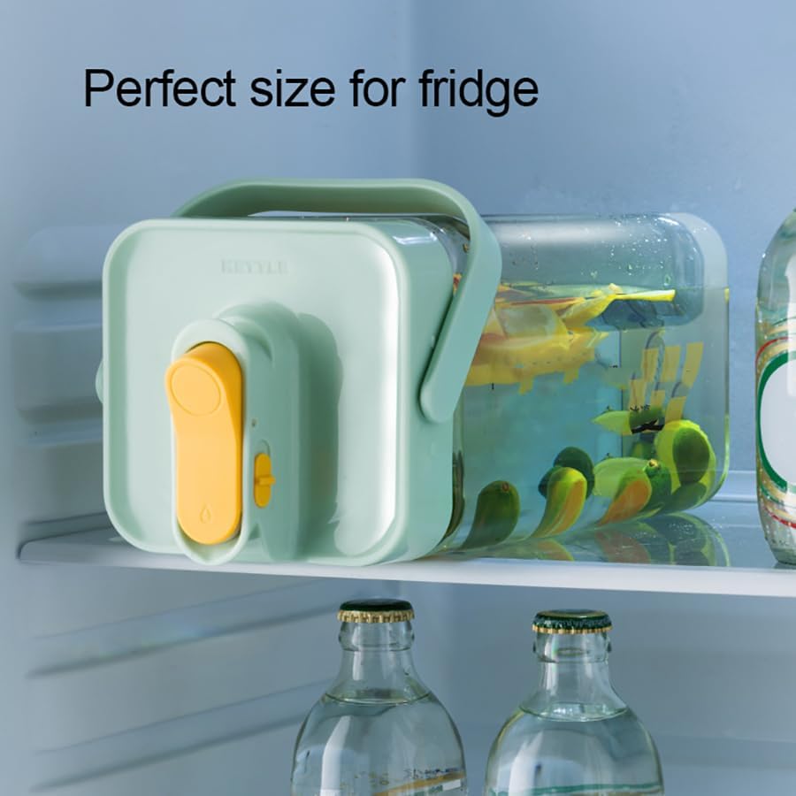 0.9 Gallon Drink Dispenser with Spigot,100% Leakproof,Sealed and Filter screen,Milk,Lemonade Dispenser,Juice Containers Wi...