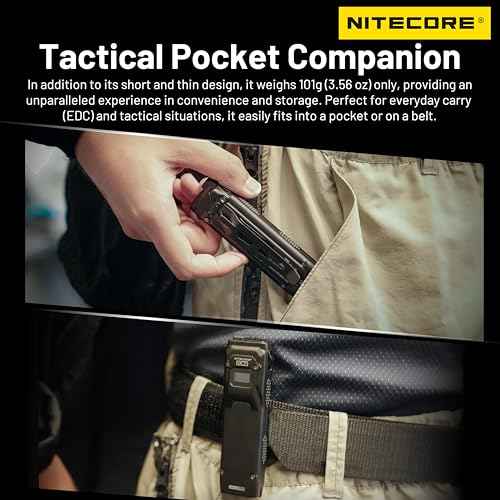 Nitecore EDC23 2500 Lumen Ultra Slim Pocket Tactical EDC Flashlight
