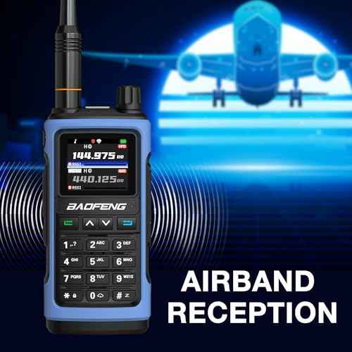 BAOFENG UV-7B Handheld Ham Radio, Chirp & Wireless APP Programmable, UV FM Aviation NOAA Receiver, 1000 CHs 10 Zones, USB-C Charing Port, Channel Copy, SOS Strobe, with Speaker Mic [2Packs]