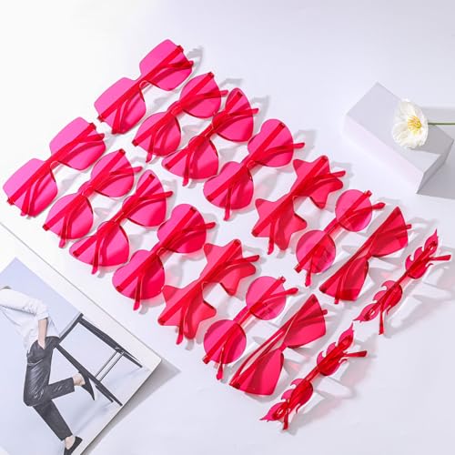 Dwenarry Party Sunglasses Bulk Sunglasses Pack Party Favor Retro Funky Festival Multipack Glasses Set for Women Men