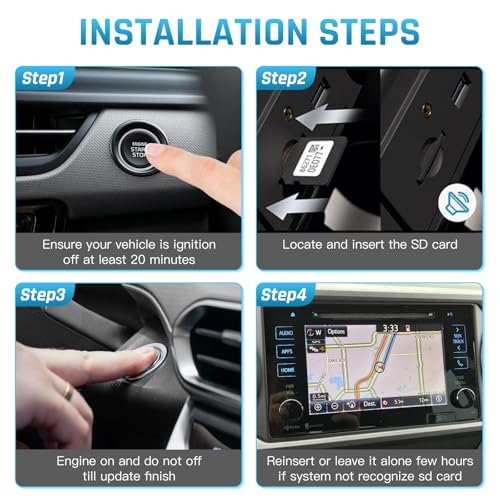 2025 Navigation SD Card Update 86271 0E077 Compatible with Toyota 4Runner Avalon Camry Corolla Highlander Prius Sequoia Si...