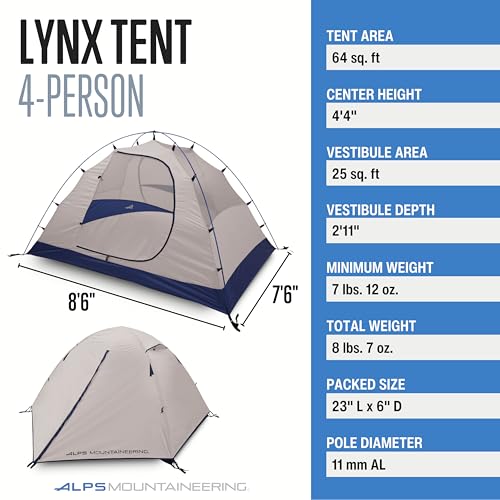 ALPS Mountaineering Backpacking-Tents Lynx 4