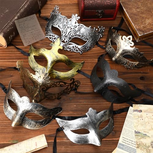 DEEKIN 96 Pcs Masquerade Mask Bulk Mardi Gras Vintage Mask for Women Men Carnival Venetian Ball Party