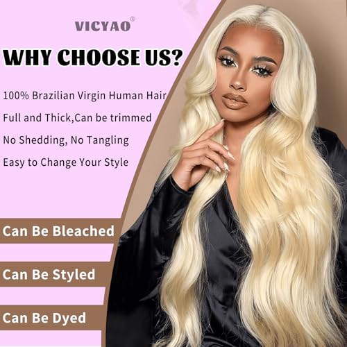 613 Bundles Blonde Bundles Human Hair 32 Inch 613 Body Wave bundles 100% Unprocessed 12A Grade Brazilian Virgin Hair Bundles 1 Bundle Human Hair 613 Blonde Bundle Human Hair Extensions for Women