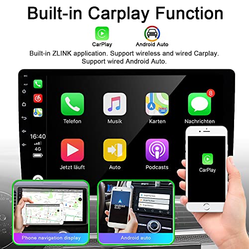for Toyota Sienna Radio Upgrade 2004 2005 2006 2007 2008 2009 2010 Car Stereo, Built-in Carplay Android Auto GPS Navigatio...