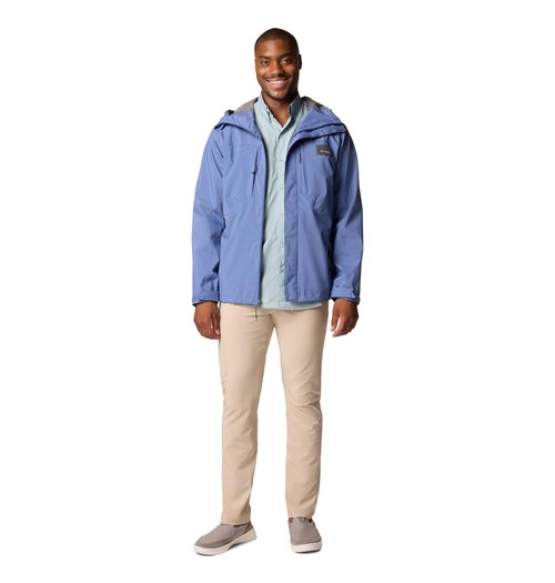 Columbia Men's PFG Mackenzie River Jacket, Bluebell, Large