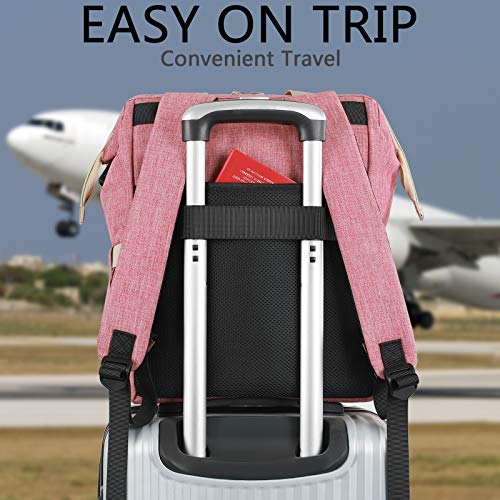 FALANKO Backpack for Women,Wide Open Work Large USB Charging Port Student Bookbag for 15.6 Inch Laptop,Doctor Teacher Nurs...