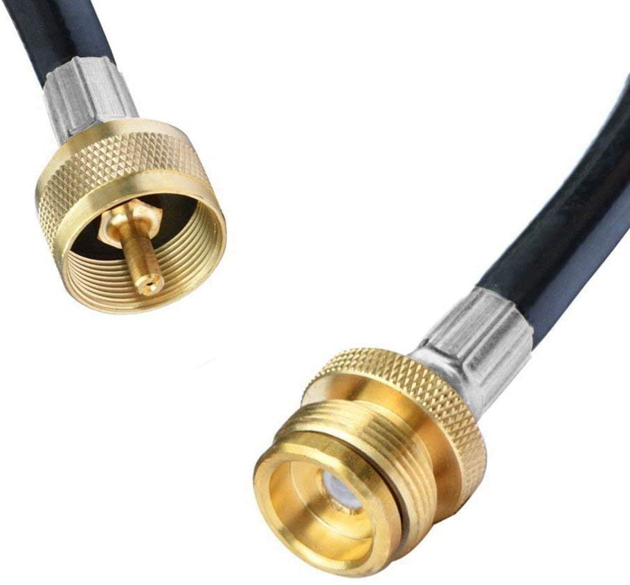 DOZYANT 4 Feet Propane Torch Extension Hose for Propane Tree Distribution Tree Post Assembly 1" x20 Male Throwaway Cylinde...