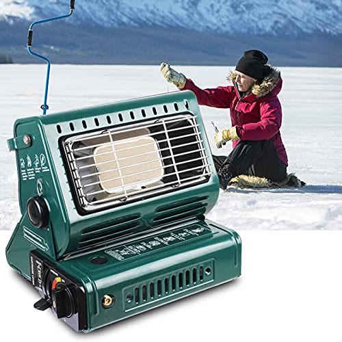 Aocet Portable Gas Heater Camping Heating Stove, 2-in-1, 1.3kW Small Butane Gas Heater Mini Space Heater for Outdoor, Ten...