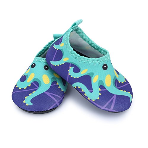JIASUQI Baby Boys and Girls Barefoot Swim Water Skin Shoes Aqua Socks for Beach Swim Pool