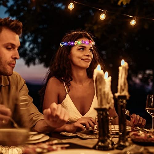 20 Pcs LED Light Up Headband for Women Wedding Beach Party Birthday Cosplay Gifts