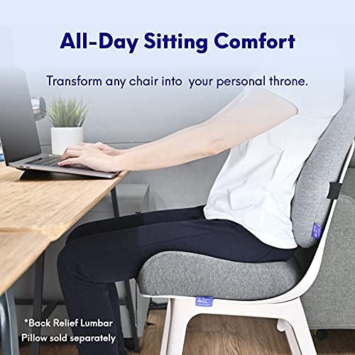 C CUSHION LAB Patented Pressure Relief Seat Cushion for Long Sitting Hours on Office/Home Chair, Car, Wheelchair - Extra-D...