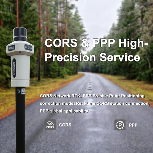 SMA25R Net GNSS RTK Survey System Handheld High Precision Positioning Receiver with Collector, CORS Connection, 10cm Accur...